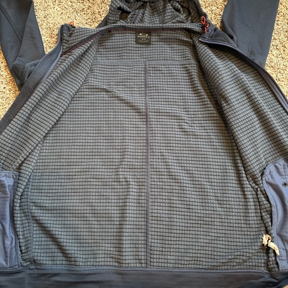 OAKLEY Performance Zip Up Jacket with Hood Navy Mens Size Small - Picture 4 of 12